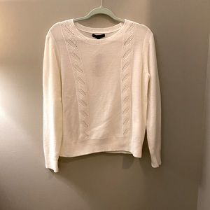 Banana Republic Factory cream cable sweater